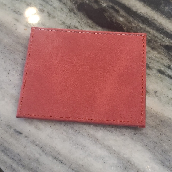 State of Mind Vegan Leather Unisex Wallet Red - Picture 2 of 3